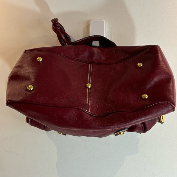 ZARA Handbag Braided. handle Leather Snap Closure Several Compartments Satchel - Picture 6 of 16